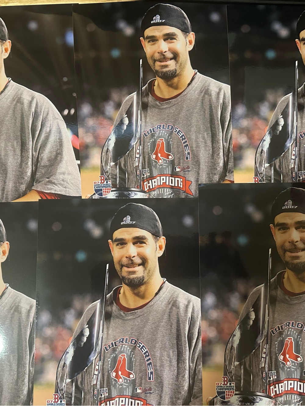 Lot of 6 Mike Lowell 2007 World Series mvp 8x10 photos